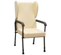Aidapt Chesterfield Orthopaedic High Back Seat Chair With Adjustment for Leg and Back Height, Easy Wipe Clean Material For Use Elderly and Users With Limited Mobility In Living Rooms and Bedrooms.