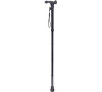Aidapt Right Handed Fold Down Adjustable Height Lightweight Walking Stick with Anti Slip Ferrule Foot to Aid Stability and Confidence when Walking Supplied with a Hanging Carry Strap