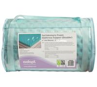 Aidapt Memory 2" Memory Foam Mattress Topper With Cooling Gel Infusion, Egg Crate/Flat Revisable Design For Beds, Sofa Beds Standard Double