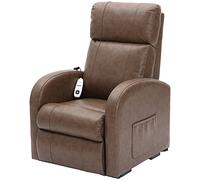 Aidapt Daresbury Riser and Recliner Electric Arm Chair With OKIN Motor for Safety, Easy to Work Remote Control and Easy Clean PU Material for Use in Lounge, Sitting Room and Bedrooms