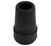 Deluxe Chequered Design Walking Stick Ferrule - Black / 16mm