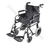 Aidapt Deluxe Attendant Propelled Steel Wheelchair