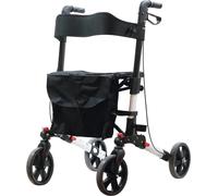 Aidapt Deluxe Fold Flat Rollator in White Aidapt White