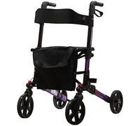 Aidapt Deluxe Triple Fold Flat Lightweight 4 wheeled Walker Rollator