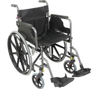 Deluxe Self Propelled Steel Wheelchair - Hammered Effect