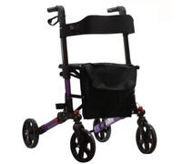 Aidapt Deluxe Triple Fold Flat Lightweight 4 wheeled Walker Rollator