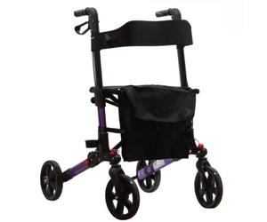 Aidapt Deluxe Triple Fold Flat Lightweight 4 wheeled Walker Rollator