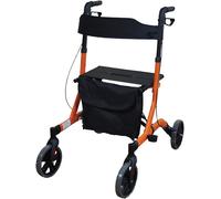 Aidapt Deluxe Ultra Lightweight Folding 4 Wheeled Rollator 4 Wheel Walker Seat