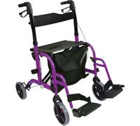 Aidapt Duo Rollator & Transit Chair Purple Aidapt Purple