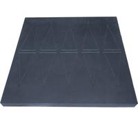 Aidapt Rubber Threshold Ramp 760x760mm.No Fixing Required,Kerbs,Doorways,Split Level Rooms,Wheelchair,Scooter,Rollator,Walking Frame,Disability Access Ramp,Non-Slip,Cut to Size,Durable,Hard Wearing