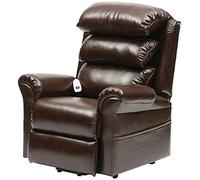 Aidapt Ecclesfield Riser and Recliner Electric Arm Chair With OKIN Motor for Safety, Easy to Work Remote Control and Hard Wearing Wipe Clean Material for Use in Lounge, Sitting Room and Bedrooms.