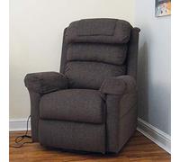 Aidapt Ecclesfield Series Wall Hugging Rise and Recliner Armchair - Armchairs for Living Room - Home Theatre Seating - Lounge Chair for Comfort and Support - Chenille Material (Mink)
