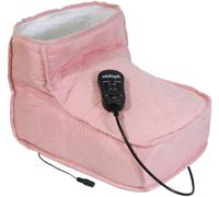 Aidapt Electric Dual Speed Soft Massaging Foot Boot With Heat Pink in Baby Pink Aidapt Baby Pink