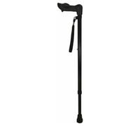Aidapt Ergonomic Handled Walking Stick Right in Black Aidapt Black