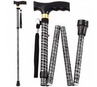 Aidapt Extendable Plastic Handled Walking Stick with Engraved Pattern
