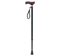 Walking Stick Height Adjustable Extendable with Wooden Handle