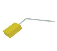 Aidapt Long-Handled Bath Sponge - Extra Long Handle - Back Scrubber for Hard-to-Reach Areas - Yellow