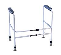 Aidapt Fixed Position Support Toilet Safety Frame with Adjustment for Height and Width Pre Assembled Aid