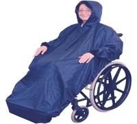 Aidapt Fleece Lined Wheelchair Mac with Sleeves Waterproof, Shower, Rain, Wind,