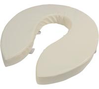 Aidapt 50mm (2") Elevation Raised Foam Padded Comfortable Toilet Seat Easy Fit White