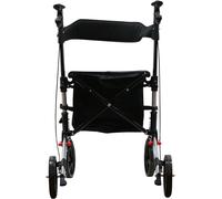 Aidapt Deluxe Triple Fold Flat Lightweight 4 wheeled Walker Rollator