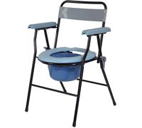 Aidapt Folding Commode in Blue Aidapt Blue