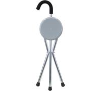 Aidapt Folding Seat Cane in Silver Aidapt Silver
