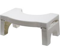 Aidapt Non Slip Squatting Toilet Stool to Aid Aligning The Colon When Passing Bowl Movements for Users with Haemorrhoids, Constipation, IBS, Flatulence, Bloating Easy Clean Light Fold Down Design