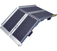 Aidapt 6FT Tri-Fold Suitcase Ramp.Non-slip Tread,Carry Handle,Portable,Folding,Car Boot Ramp,Wheelchair,Scooter, Threshold,Doorway,Kerb,Lightweight Aluminium Ramp,Motorbike,Disability,Assembled