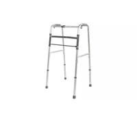 Aidapt Folding Walking Frame Extra Wide Adjustable Height, Aluminium, Wheels, Quick Fold, Grey