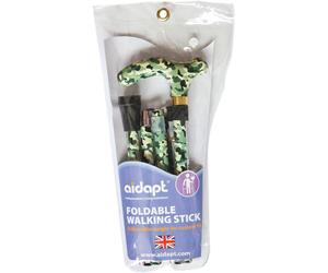 Aidapt Folding Walking Stick Camo in Brown Aidapt Brown