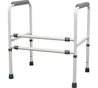 Aidapt Free Standing Support Toilet Safety Frame with Adjustment for Height and Width with Non Slip Feet Flat Pack
