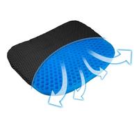 Aidapt Gel Support Cushion Double Honeycomb Design, Breathable Airflow Seat Pad for Office Chair, Wheelchair or Car, Pressure Relief for Coccyx Pain with Washable Cover