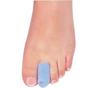 Antibacterial Digital Caps Cut to Size Finger and Toe Sleeves Covers Contain Soothing Mineral Oil Relieve Pressure on Sore Ingrown Toenails, Hammertoes, Corns and Toe Tips Latex Free Large Pk of 6