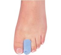 Antibacterial Digital Caps Cut to Size Finger and Toe Sleeves Covers Contain Soothing Mineral Oil Relieve Pressure on Sore Ingrown Toenails, Hammertoes, Corns and Toe Tips Latex Free Large Pk of 6