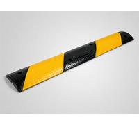 Aidapt Heavy Duty Rubber Speed Bump.1 Metre,1 Channel Cable Protection,High-Vis Reflective,Traffic Calming,Wheelchair,Threshold,Cover Trailing Electric Car Charging Cable,Sleeping Policeman,Kerb Ramp
