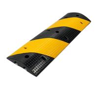 Aidapt Heavy Duty Rubber Speed Bump.1 Metre,2 Channel Cable Protection,High-Vis Reflective,Traffic Calming,Wheelchair,Threshold,Cover Trailing Electric Car Charging Cable,Sleeping Policeman,Kerb Ramp