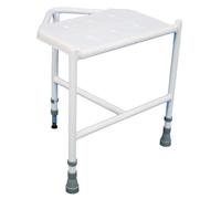 Aidapt Height Adjustable Corner Shower and Bath Stool with Anti Slip Feet, Easy Clean Surface and Drainage Holes. For Elderly, Disabled, Pregnant or Unsteady on their Feet Users
