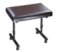 Aidapt Leg Rest Beaumont - Height Adjustable, Without Castors, Anti-slip, Easy-clean - Black & Brown
