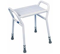 Aidapt Height Adjustable Shower and Bath Stool with Anti Slip Feet, Easy Clean Surface and Hand Grip to Aid Stability. For Users Who are Elderly, Disabled, Pregnant or Unsteady on their Feet