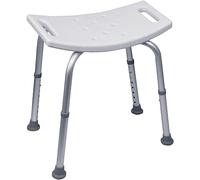 Aidapt Height Adjustable Shower and Bath Stool with Anti slip Feet, Easy Clean Surface and Hand Grip to Aid Stability. For Users Who are Elderly, Disabled, Pregnant or Unsteady on their Feet