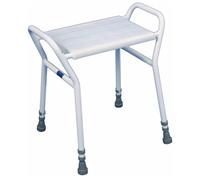 Aidapt High Quality Made Strood Height Adjustable Steel Shower Stool Chair Aid