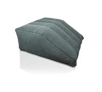 Aidapt Inflatable Leg Wedge Cushion with Travel Bag.Durable PVC,Soft Flocked Surface,Portable,Circulation Booster,Sore,Painful Legs,Knees,Foot,Leg Raiser/Elevator,Bed Wedge,Reduce Swelling,Pregnancy