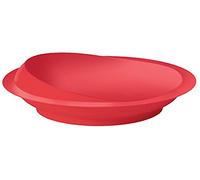 Aidapt Scoop Plate - Large Suction-Base Eating Aid for Elderly and Disabled - Red