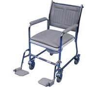 Linton Commode Cw Footrests Aidapt Grey One Size