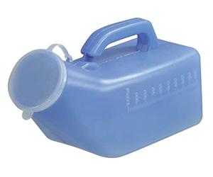 Aidapt Male Portable Urinal 1L Capacity Spill Resistant with Carry Handle