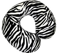Memory Foam Neck Cushion - White & Black / Black and White Zebra