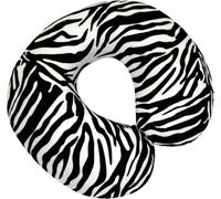 Memory Foam Neck Cushion - White & Black / Black and White Zebra