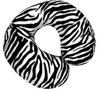 Memory Foam Neck Cushion - White & Black / Black and White Zebra