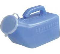 Aidapt Male Urinal with Lid - Blue, Blue